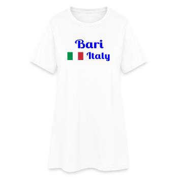 Bari Italia - Imprimés élégants - Robe T-shirt Femme - blanc - Devant
