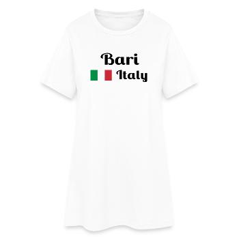 Bari Italia - Imprimés élégants - Robe T-shirt Femme - blanc - Devant