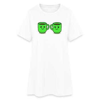 Coffee Cup-Coffee-2 - Women’s T-Shirt Dress - white - Front