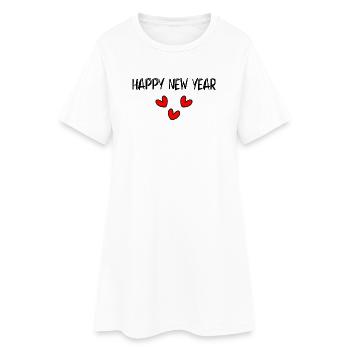 ALLES GUTE ZUM NEUEN JAHR. SILVESTER. NEUJAHR - Frauen T-Shirt-Kleid - Weiß - Vorne