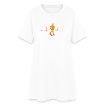 Running perfect for any race - Women’s T-Shirt Dress - white - Front