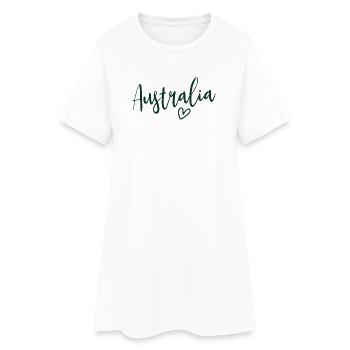 Australia Heart Women’s Love Australia - Robe T-shirt Femme - blanc - Devant