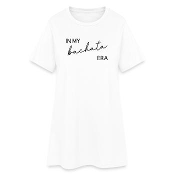 Bachata - Frauen T-Shirt-Kleid - Weiß - Vorne