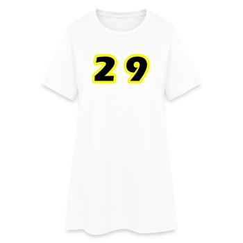 29 Number Symbol - Women’s T-Shirt Dress - white - Front