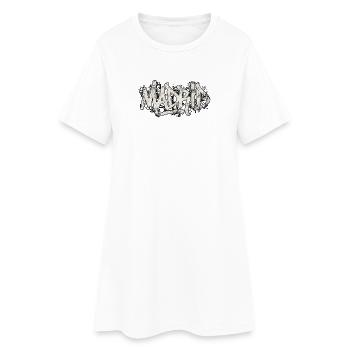 Madrid Graffiti Hip Hop - Robe T-shirt Femme - blanc - Devant