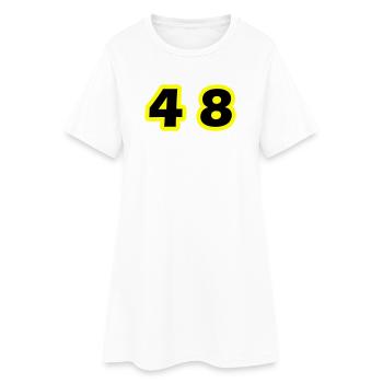 48 Symbole numérique - Robe T-shirt Femme - blanc - Devant