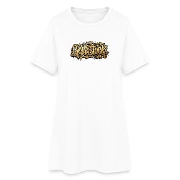 Goldstück Graffiti Hip Hop - Women’s T-Shirt Dress - white - Front