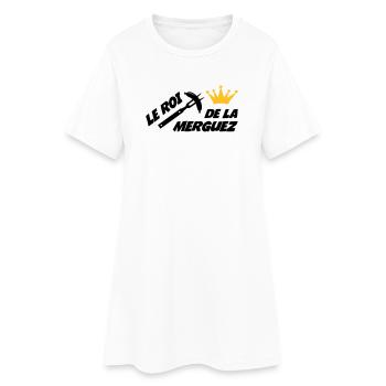 Le Roi de la Merguez ! - Robe T-shirt Femme - blanc - Devant