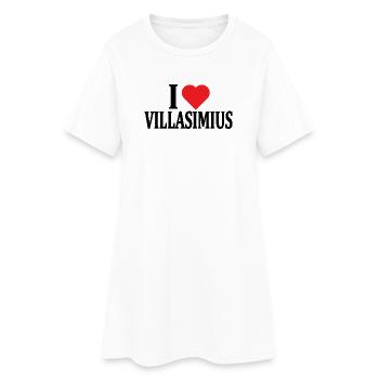 T-Shirt Ich liebe Villasimius T-Shirt Sardinien - Frauen T-Shirt-Kleid - Weiß - Vorne