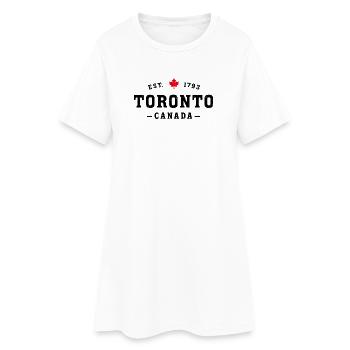 Toronto, Canada - Robe T-shirt Femme - blanc - Devant
