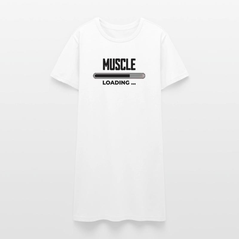 Muscle Loading Progress Women’s T-Shirt Dress