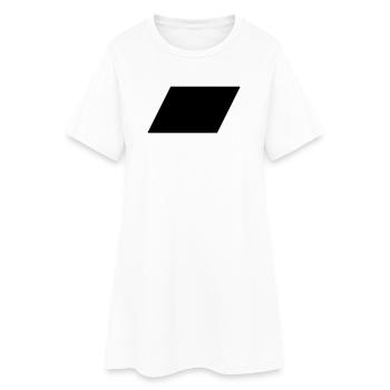 Parallélogramme - Robe T-shirt Femme - blanc - Devant