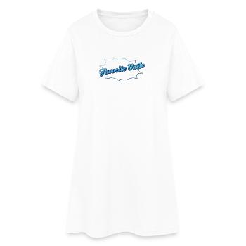 Favorite Uncle lettering for your favorite uncle - Women’s T-Shirt Dress - white - Front