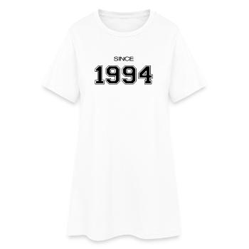Geburtstagsgeschenk 1994 - Frauen T-Shirt-Kleid - Weiß - Vorne