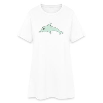 Dolphin Dolphins - Women’s T-Shirt Dress - white - Front