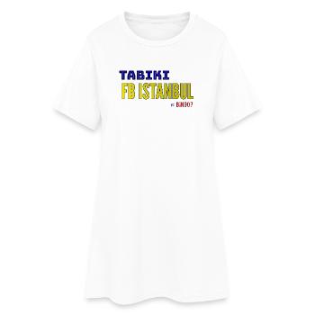 TABIKI FB ISTANBUL Contrast Design - Robe T-shirt Femme - blanc - Devant