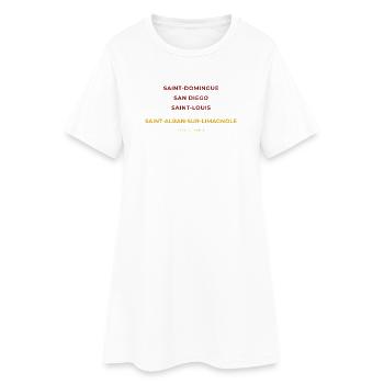 Saint-Alban-sur-Limagnole Lozère - San Diego - Robe T-shirt Femme - blanc - Devant