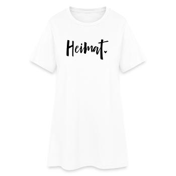 Heimat Herz Liebe Zuhause - Frauen T-Shirt-Kleid - Weiß - Vorne
