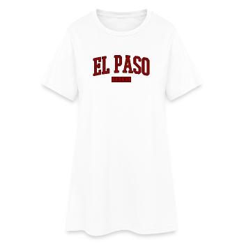 Police d’accueil vintage d’El Paso - Robe T-shirt Femme - blanc - Devant