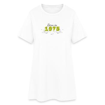 Born in 1975 - Women’s T-Shirt Dress - white - Front