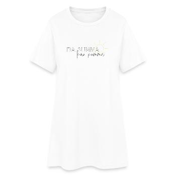 da summa kau kumma sommer liebe dialekt - Frauen T-Shirt-Kleid - Weiß - Vorne