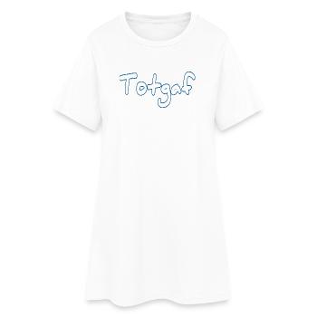 Totgaf - Robe T-shirt Femme - blanc - Devant
