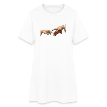 BBQ Ribs – The Creation – Fun Barbecue - Women’s T-Shirt Dress - white - Front