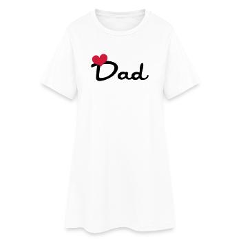 Dad - Robe T-shirt Femme - blanc - Devant