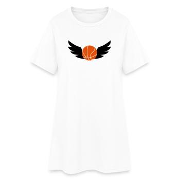 Basketball - Basket Ball - Game - Sport - Player - Frauen T-Shirt-Kleid - Weiß - Vorne