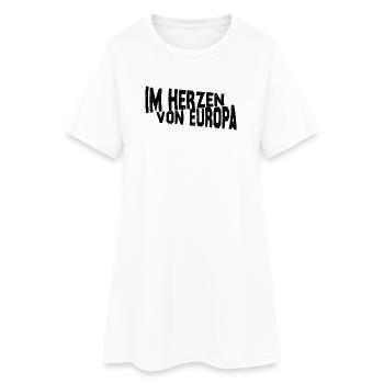 Frankfurt - Im Herzen von Europa - Frauen T-Shirt-Kleid - Weiß - Vorne