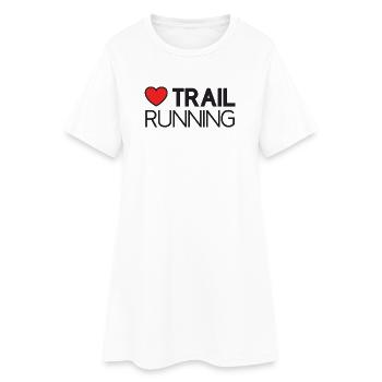 J’adore le trail running - Robe T-shirt Femme - blanc - Devant