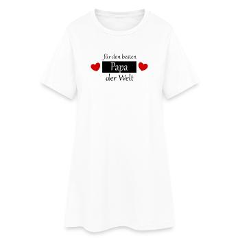 Fête des pères 2026 cadeau Papa Papa Meilleur Papa Jamais - Robe T-shirt Femme - blanc - Devant