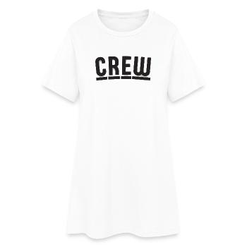 Un design d'équipage au charme berlinois - Robe T-shirt Femme - blanc - Devant