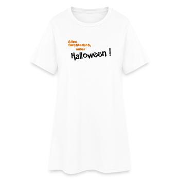 Halloween - Frauen T-Shirt-Kleid - Weiß - Vorne