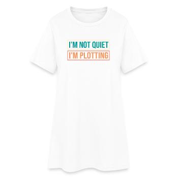 Anxiety ängstlich Angsthase Introvertiert - Frauen T-Shirt-Kleid - Weiß - Vorne