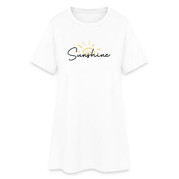 Sunrise Scribble Arc - Women’s T-Shirt Dress - white - Front