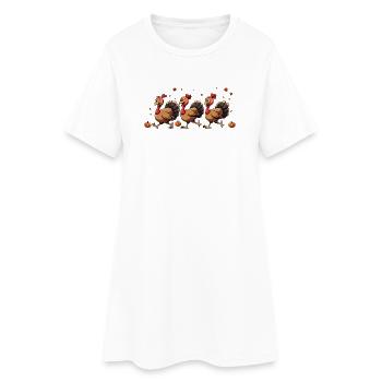 Bébé dinde de Thanksgiving - Robe T-shirt Femme - blanc - Devant