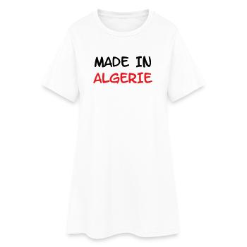 Made in Algérie - Robe T-shirt Femme - blanc - Devant