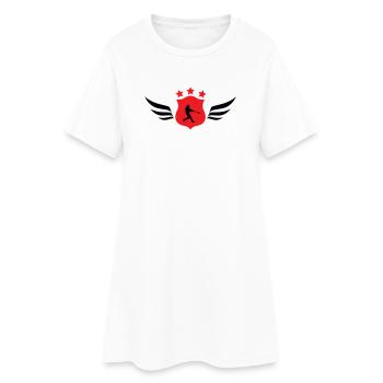 Baseball - Sport - Robe T-shirt Femme - blanc - Devant