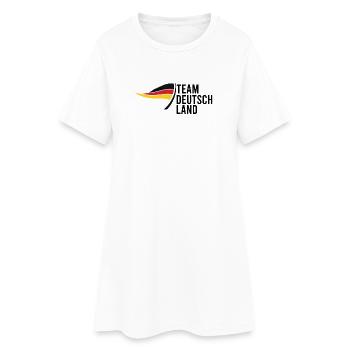 team deutschland - Frauen T-Shirt-Kleid - Weiß - Vorne