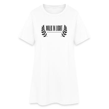 Couronne de laurier rétro Walk In Light - Robe T-shirt Femme - blanc - Devant