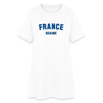 BEAUNE France - Robe T-shirt Femme - blanc - Devant