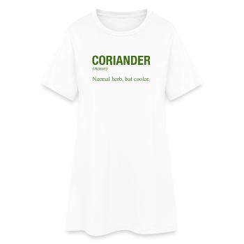 CORIANDRE - Robe T-shirt Femme - blanc - Devant