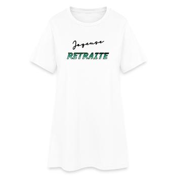 RETRAITE. RETRAITE. RETRAITEE. RETRAITE - Robe T-shirt Femme - blanc - Devant