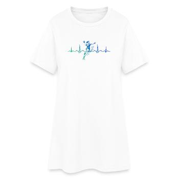 Handball Vibes für Handball fuer Frauen - Frauen T-Shirt-Kleid - Weiß - Vorne