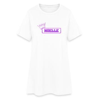 Geschenk für Noelle - Frauen T-Shirt-Kleid - Weiß - Vorne