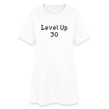 Level Up - 30e anniversaire - Robe T-shirt Femme - blanc - Devant