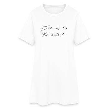 Love is the answer - © roil - Women’s T-Shirt Dress - white - Front