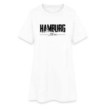 Hamburg Altona, City Shirt - Frauen T-Shirt-Kleid - Weiß - Vorne