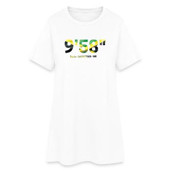 9,58" - Bolt the fastest man - Robe T-shirt Femme - blanc - Devant